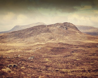 Leum Uilleim, original Fine Art-Fotografie, drucken, Landschaft, Highland, Berg, Schottland, Wolke, Himmel, Braun, öde, Natur, corrour
