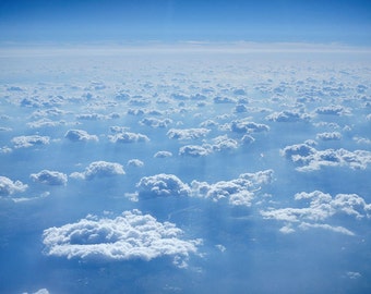 Islands, original fine art photography, print, landscape, sky, nature, 8x12,  blue, clouds, germany, flight, flying, river, atmosphere