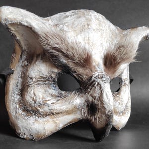 Paper Mache Owl Mask, Bird Costume Mask