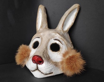 Rabbit mask Bunny mask masquerade mask Halloween mask carnival mask