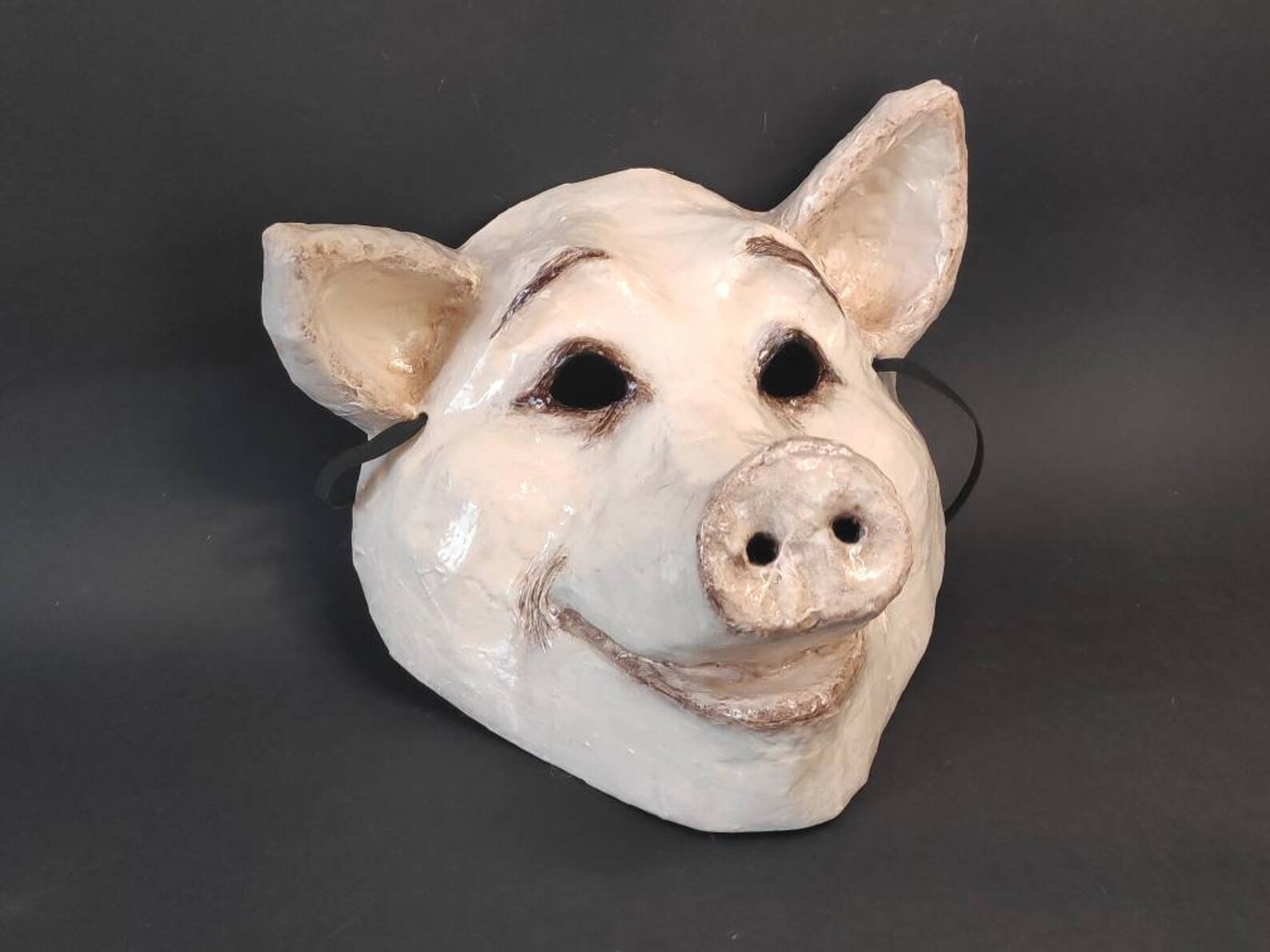 Pig Mask Animal Mask Funny Pig Mask Masquerade Mask Etsy