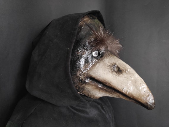 Bird Mask, Plague Doctor Mask, Raven Mask, Crow Mask, Paper Mache Mask,  Animal Mask, Scary Mask, Creepy Mask Wall Decor - Etsy