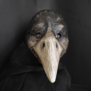 Maschera corvo Maschera corvo Maschera medico della peste Maschera spaventosa Maschera uccello Maschera di carnevale Maschera di cartapesta Maschera per adulti Maschera di Halloween