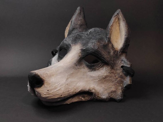 Wolf mask Masquerade mask Scary mask Halloween mask | Etsy