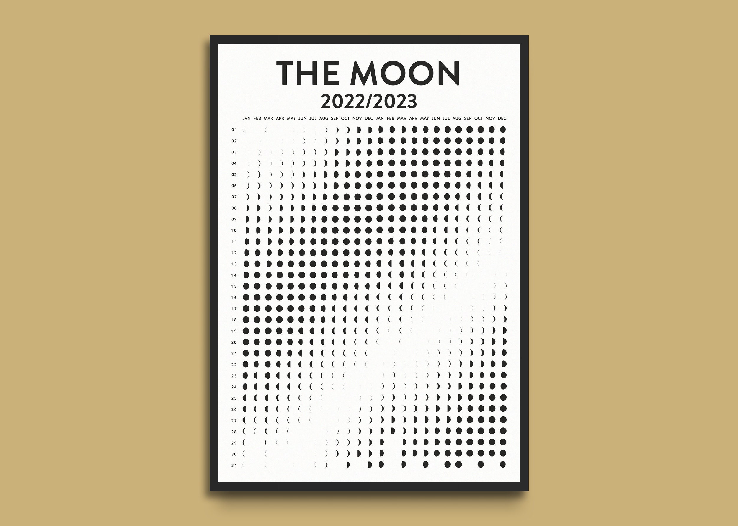 Calendrier Cosmique 2023 Calendrier Lunaire 2022/2023 Phases De Lune Affiche Din A3 | Etsy Canada