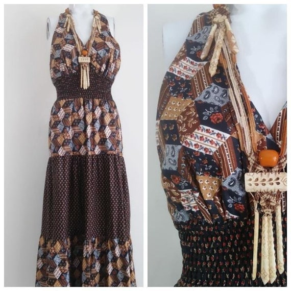 Vintage 70s Arpeja Young Edwardian Dress / 70s Max