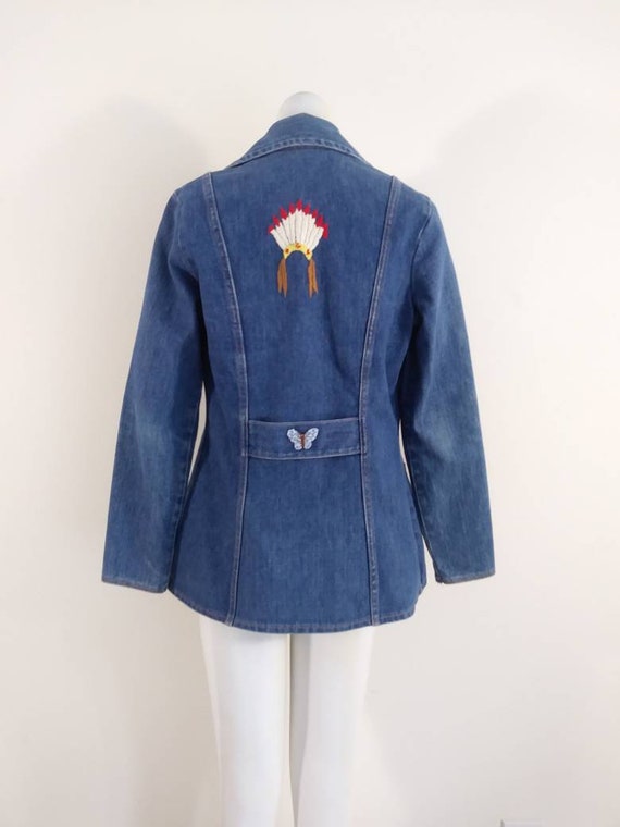Vintage 70s denim jacket / 70s wrangler jacket / 7