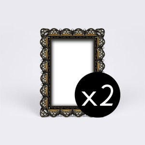 Honey-Amber Picture Frame, Antique Black Metal Photo Frame, Rhinestone Baby Shower, Diamond Wedding, Boheme Paris Chic Frame, Bridal Numbers