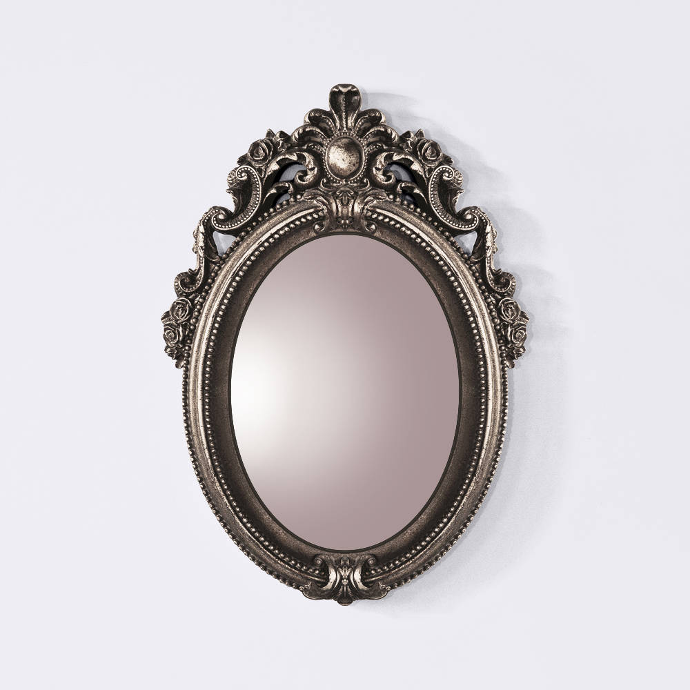 Miroir Mural Baroque Ovale Doré – Style Vintage Rococo – 70 X 80 Cm – Décoration Murale élégante