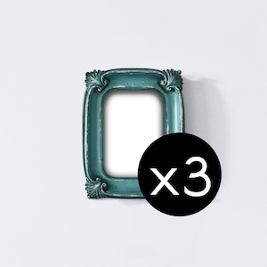 Antique Blue Ornate Frame, Baroque Photo Frame, Vintage Photo Frame, Wedding Distressed Frame, Edwardian Style, Cottage Decor, Nursery Decor