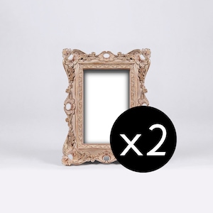 Rosewood Baroque Picture Frame, Sienna Distressed Frame, Natural Wood Effect Patina, Raw Wood Aspect Paint, Wood Look, Natural Wood Color