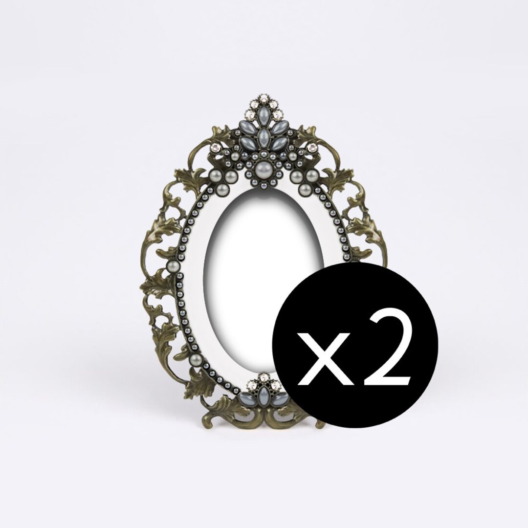 Petit Cadre Victorien, Style Vintage, Mini Cadre Photo Strass, Pierres ...