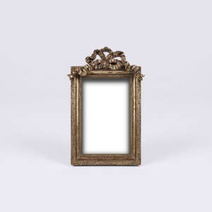 Vintage Victorian Picture Frame, Ornate Bridal Frame, Gold Knot, Shabby Chic Nuptials, Antique Wedding, Baroque Baptism, English Regency