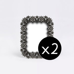 Antique Black Photo Frame, Fancy Metal Picture Frame, Strass Wedding, Boheme Chic Baptism, Hippy Boho, Gypsy Chic, Place Tag, Name Holder