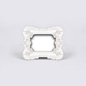Antique Mini Floral Frame, Wedding Sign, Nuptials, Mariage, Bridal Party, Baby Shower, Baptism, Place Tag, Name Card Holder, Table Number image 2
