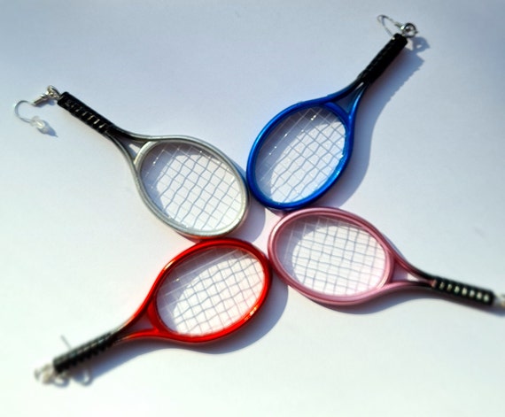 Tennis Racket and Ball Earrings Sport Earrings - Etsy