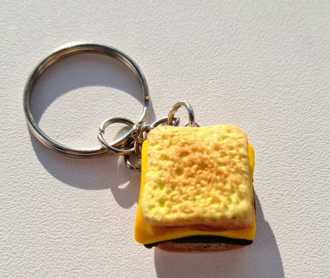 Vegemite Grilled cheese keychain Etsy