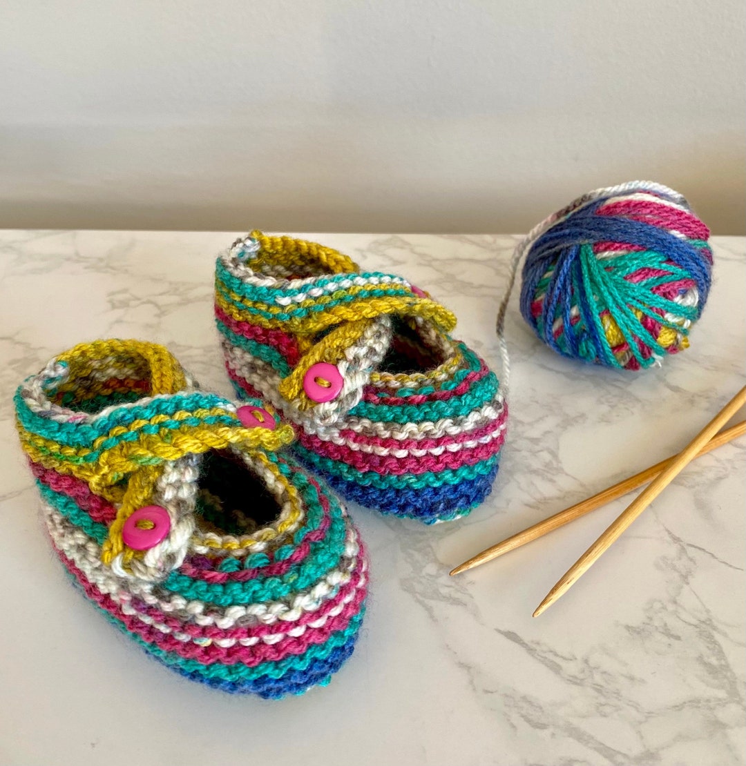 Baby Shoes Knitting Pattern - Etsy