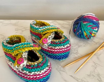 Baby Shoes Knitting Pattern