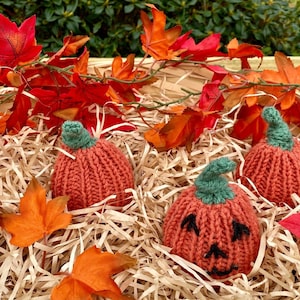 Simple Pumpkin Halloween Chocolate Orange Cover Knitting Pattern