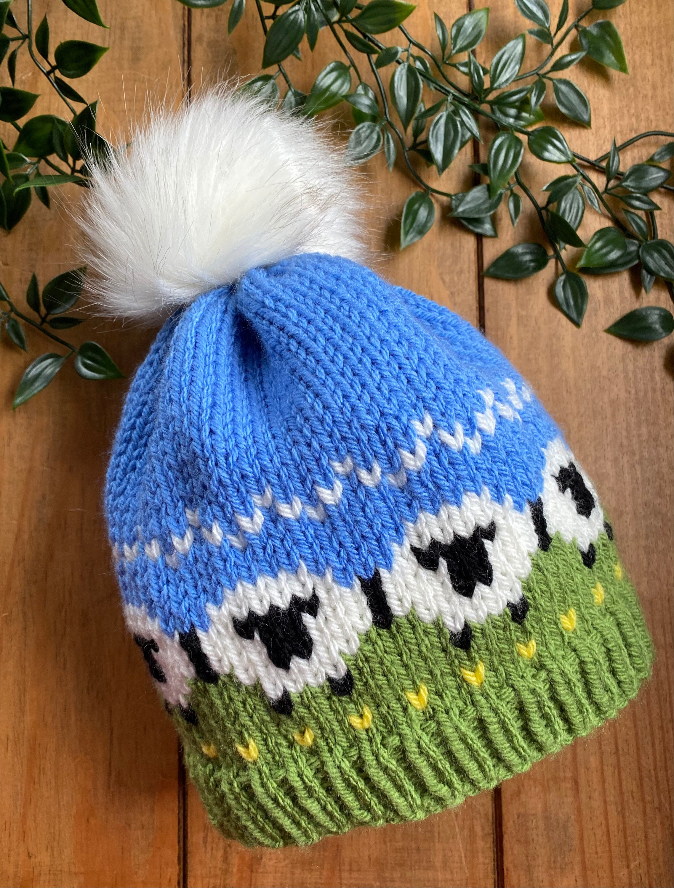Fyne Flock of Sheep Hat Knitting Pattern Baby Toddler, Child, Teenager ...