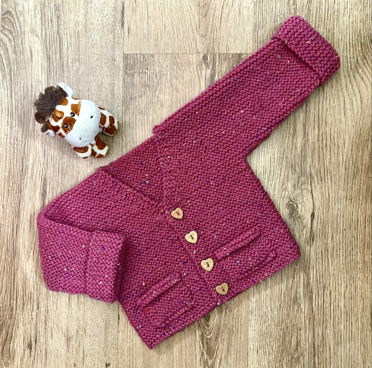 Simple One Piece DK, Aran or Chunky Cardigan Knitting