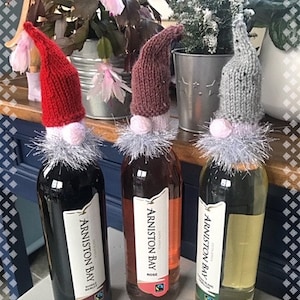 Gonk Gnome Bottle Topper Knitting Pattern