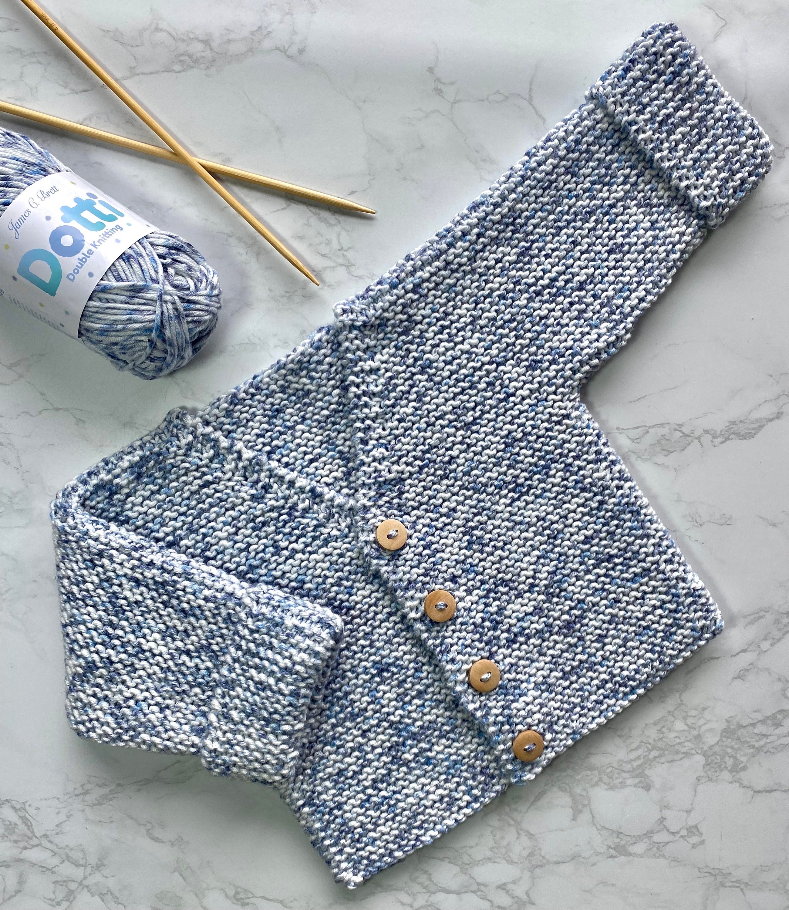 Simple One Piece DK, Aran or Chunky Cardigan Knitting Simple One Piece DK, Aran or Chunky Cardigan Knitting