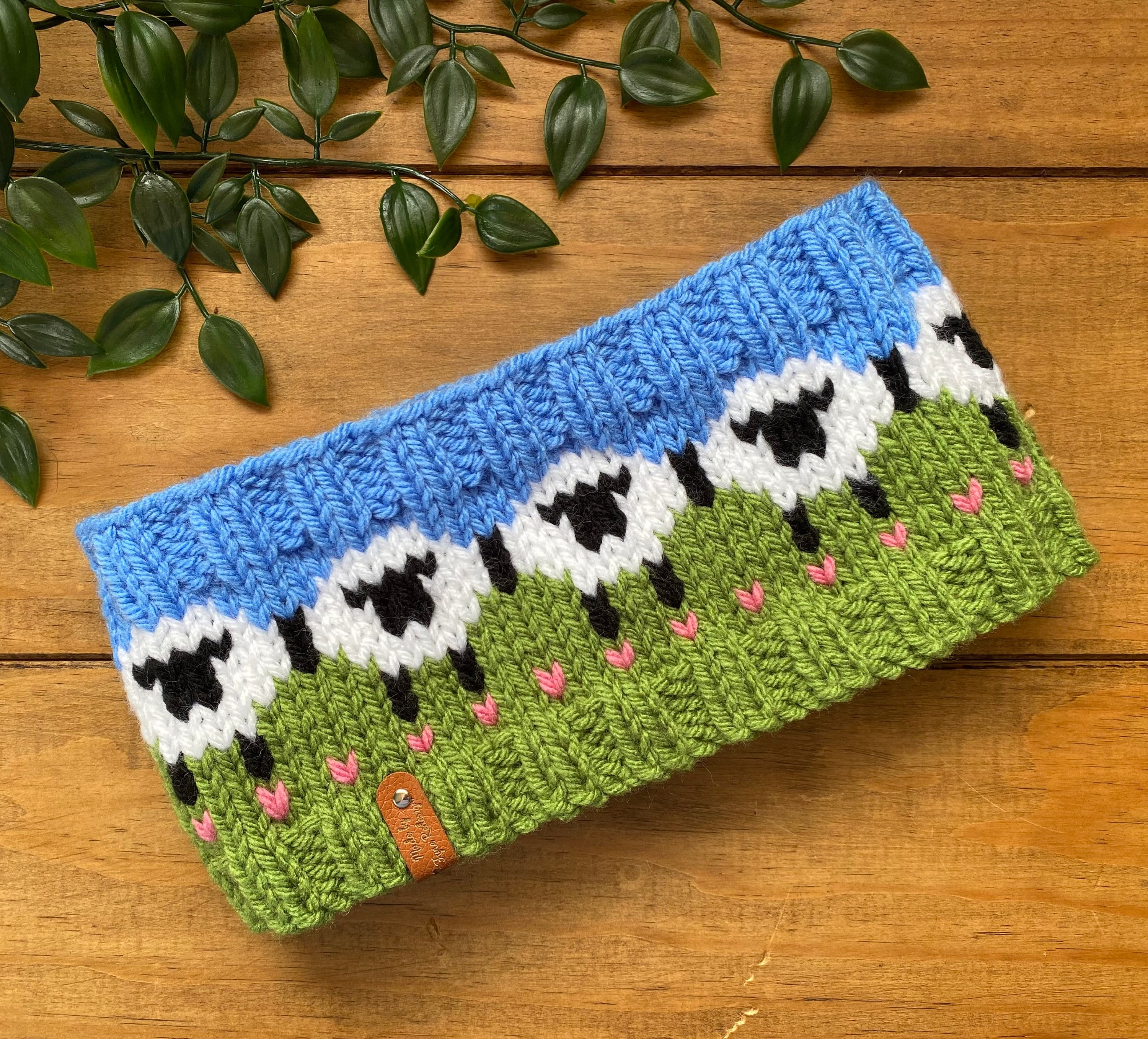 Ladies Fyne Sheep Head Warmer Headband Knitting Pattern