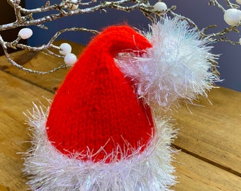 Christmas Santa Hat Chocolate Orange Tangerine Cover Knitting Pattern