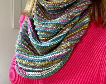Caledonia Ruched Cowl Knitting Pattern
