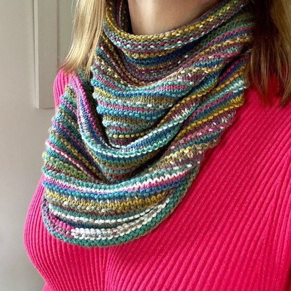 Caledonia Ruched Cowl Knitting Pattern