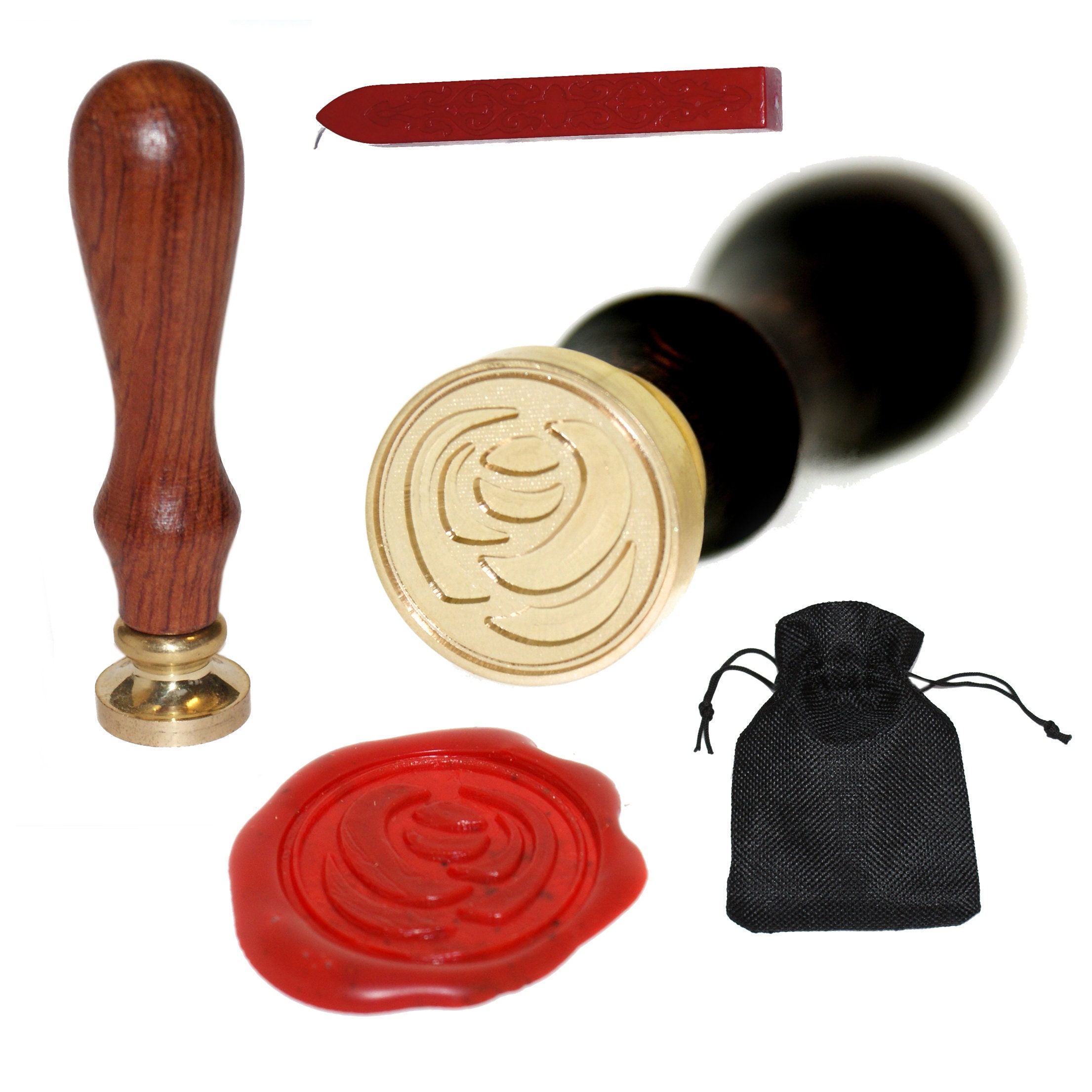 Rose D5 Self Adhesive Wax Seals, Wax Seal Stickers, Envelope Wax