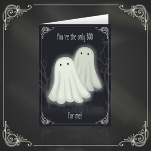 Für mich bist du der einzige BOO! - Süße, alternativer Geist Gothic Love Valentinstagskarte Hochzeit
