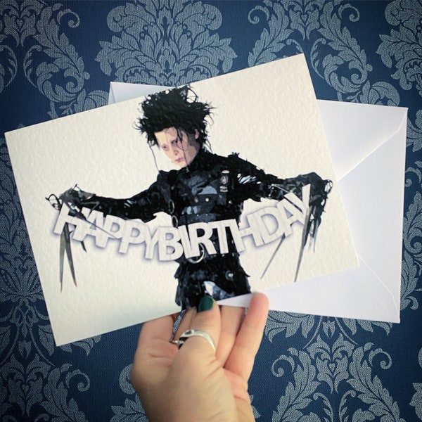 Edward says Happy Birthday - Edward inspired birthday greetings card