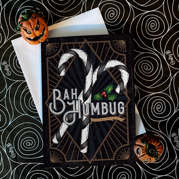 8 枚パック - A6 オルタナティブ ダーク ゴシック クリスマス カード