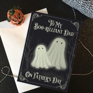 To my Boo-rilliant Dad on Father&#39;s Day - Spooky, alternative, Goth Card for your dad!