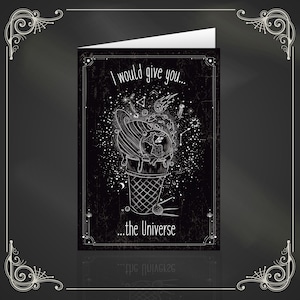 I'd give you the universe - Alternative, space, love, wedding, greetings card