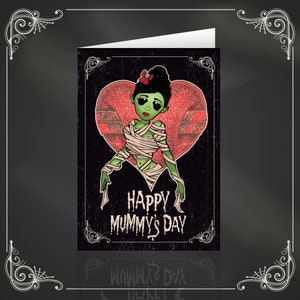 Happy Mummy&#39;s Day - Pinup Mummy inspired alternative gothic mother&#39;s day card