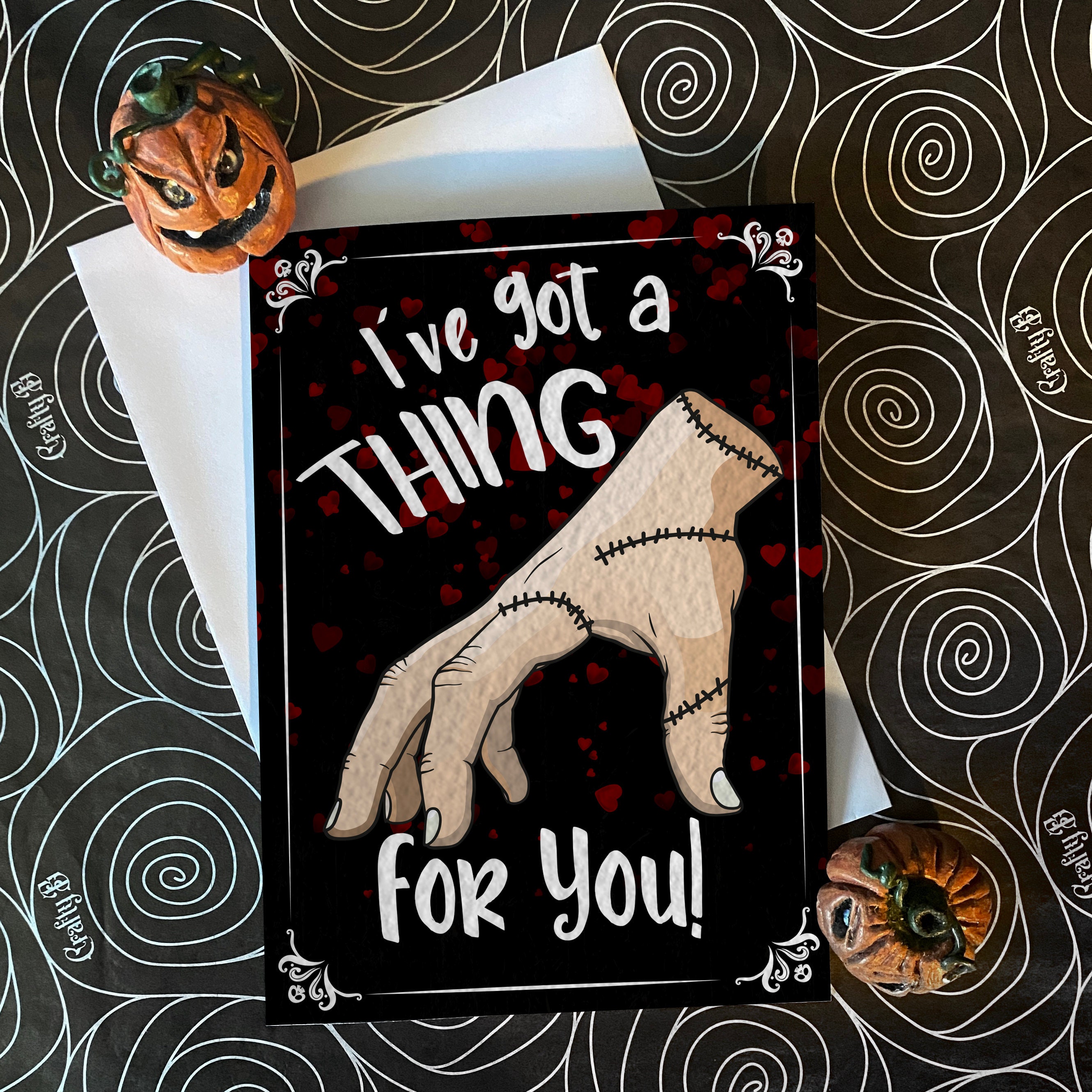 I've Got a THING for Dark, Alternative, Gothic Love Valentines Card Card.  Goth. Horror. 