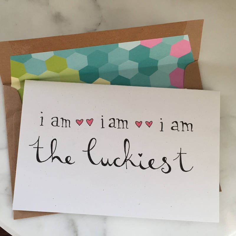 The Luckiest Lyrics - Etsy
