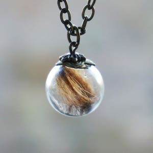 DIY Hair memorial necklace, Unique gifts, Lock of hair pendant, Mourning gifts, Pet memorial gifts, Baby hair keepsake jewelry, Pet loss