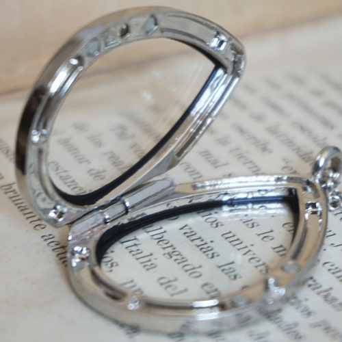 Lock of Hair Locket Necklace Pet Hair Memorial Jewelry Etsy