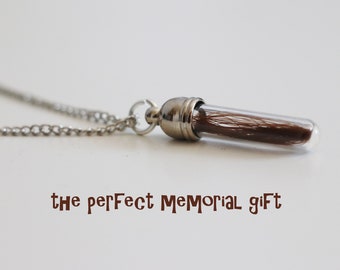 DIY Fillable dainty lock of hair memorial with your pet's fur or human's hair • Personalized pet hair keepsake jewelry • Loss of loved one