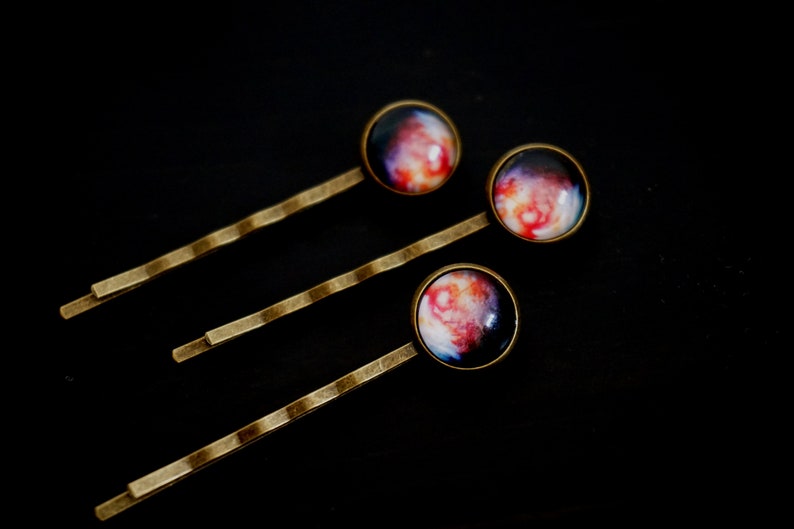 Set Of 3 Celestial Hair Pins Cute Hair Accessories For Short Etsy