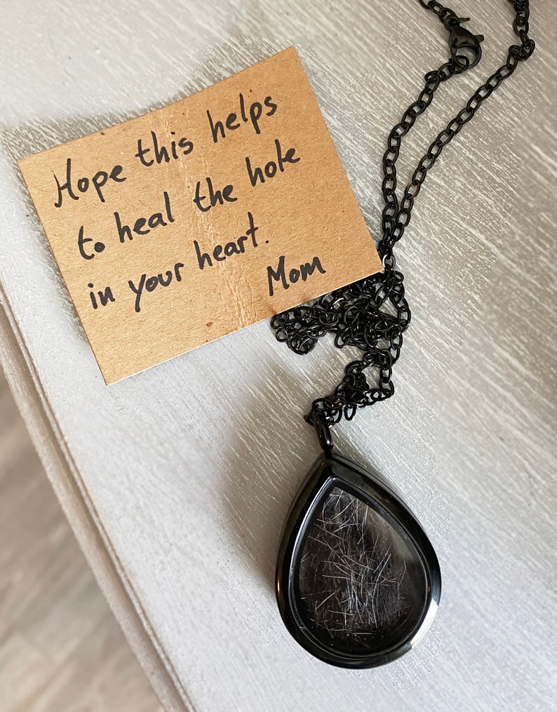 Lock of Hair Locket Necklace Pet Hair Memorial Jewelry Etsy Australia