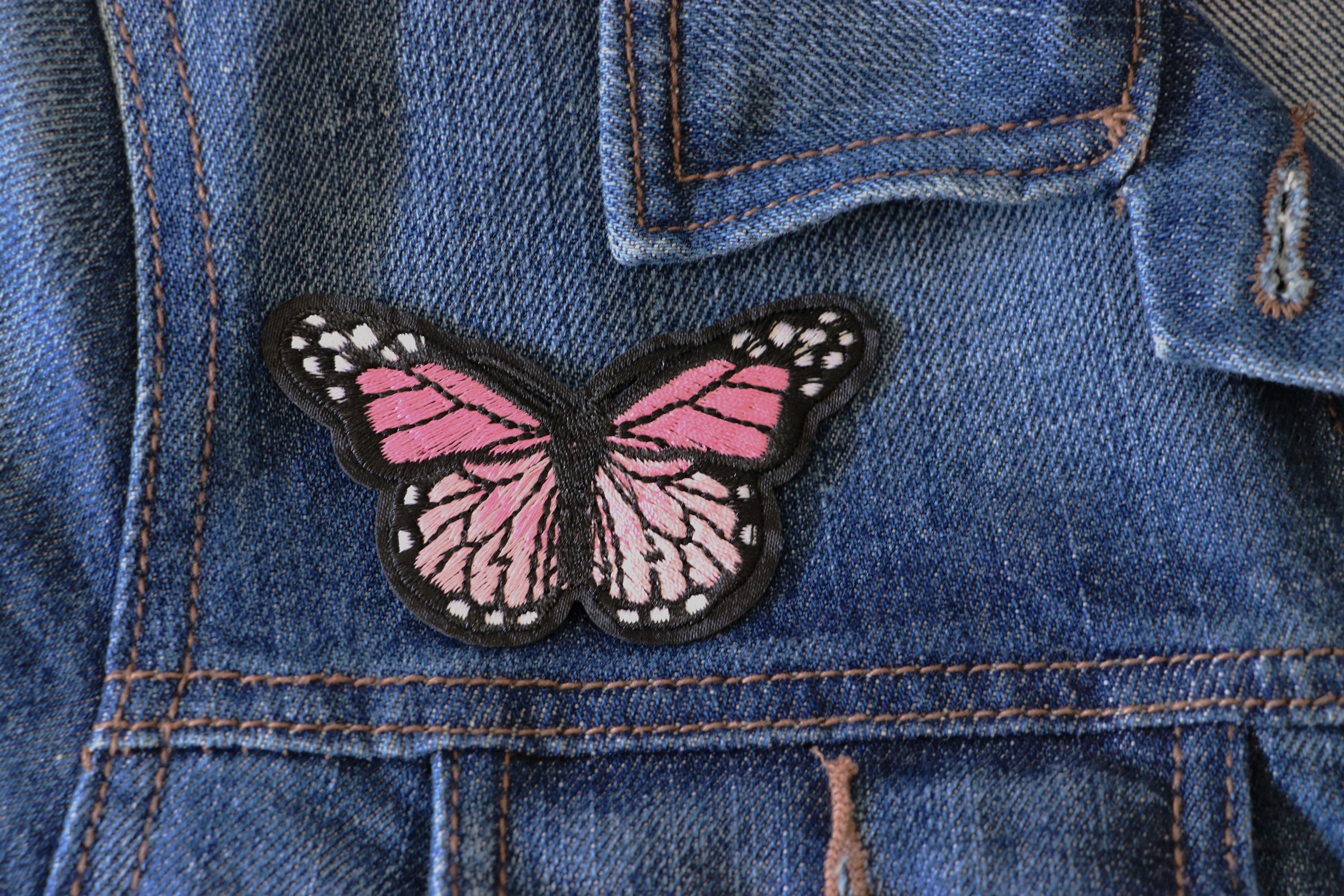 10Pcs Butterfly Iron on Patches, Realistic Colorful Embroidered Butterfly  Applique Decoration for DIY Jeans,Jacket,Clothing,Bag,Arts Craft(10 Pcs)