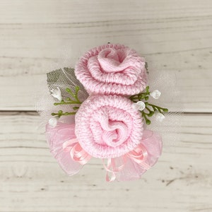 Baby Sock Corsage-Mommy to be Baby Shower Corsage-Grandma to be-Were Expecting Baby Shower Decorations, Mommy to be Pin, Baby Shower Pin image 1