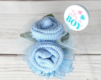 Baby Shower Corsage-Mommy to be Baby Shower Corsage-Grandma to be Newborn Baby Sock Corsage-Were Expecting Baby Shower Decorations.