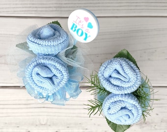 Baby Sock Corsage,Mommy to Be Pin, Baby Shower Pin, Grandma to be Corsage, Baby Shower Pin, Gender Reveal Announcement, Dad to be gift.
